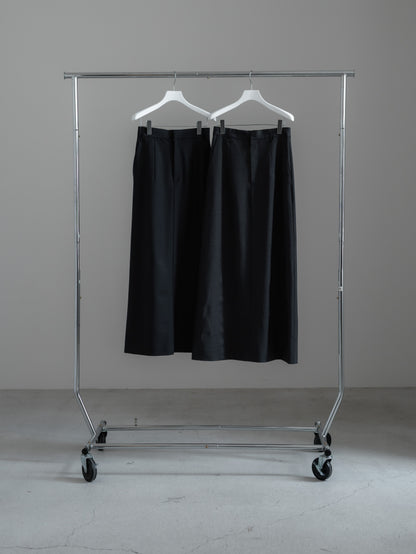 【pre order】tailored skirt (charcoal gray / black)