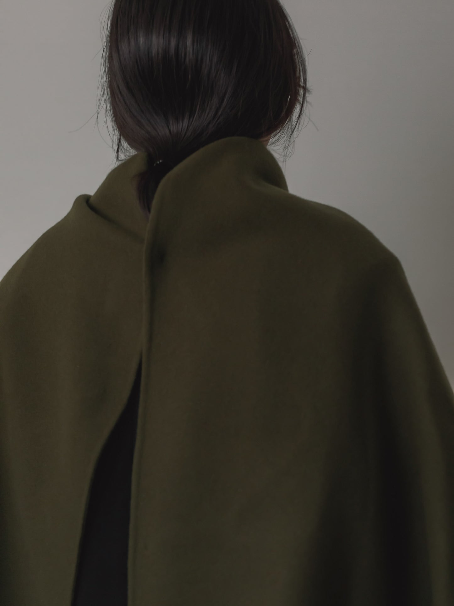 【pre order】throw shawl coat - khaki