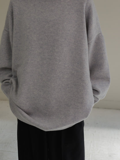 crew neck knit - platina