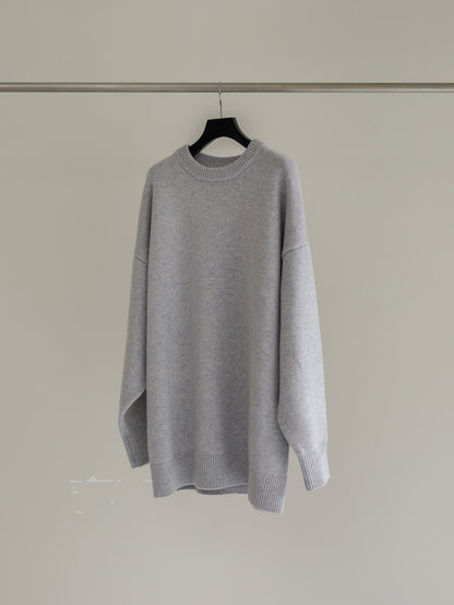 crew neck knit - platina