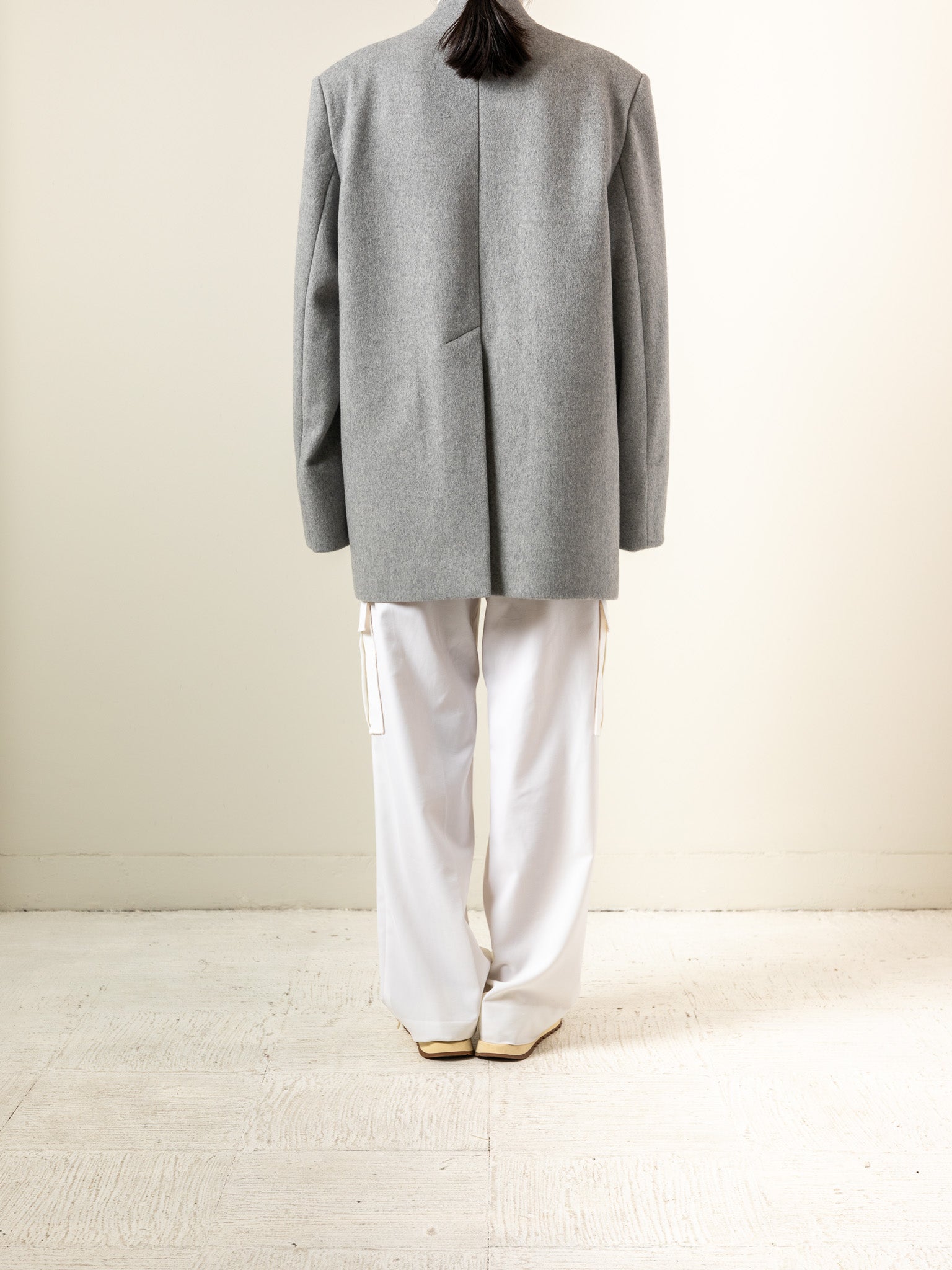 別注商品 digne collarless jacket coat | yigitaluminyumprofil.com