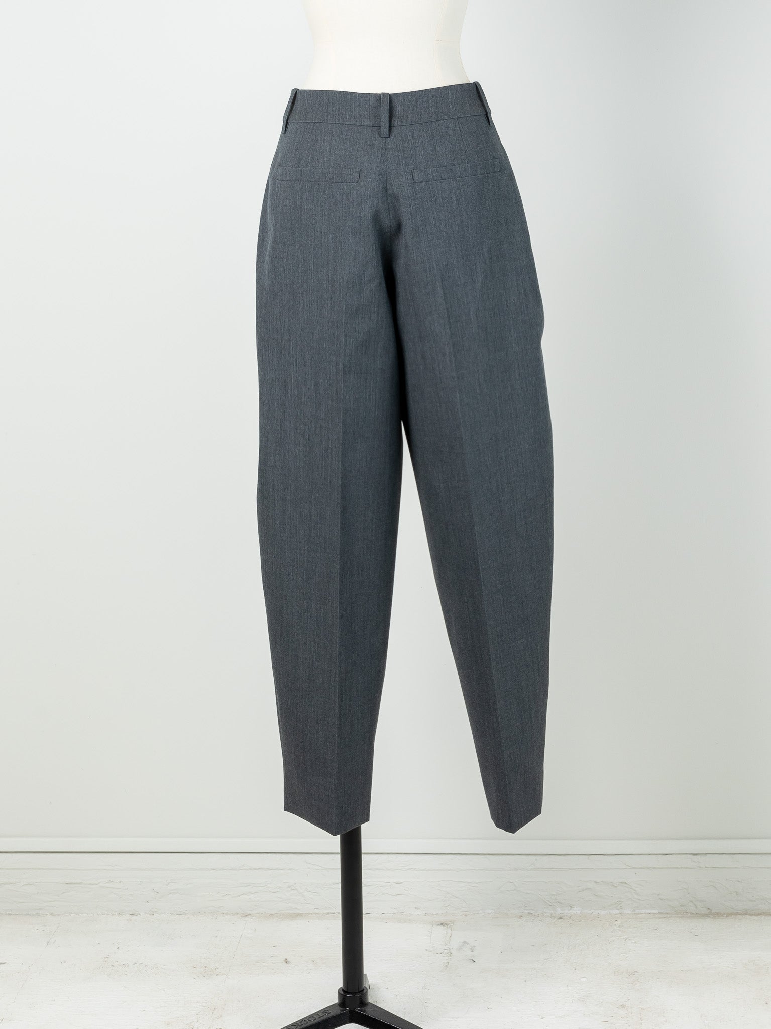 wool tapered pants