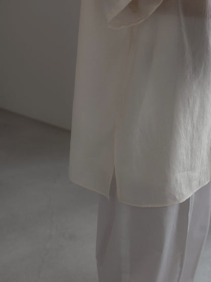 sheer shirt - ivory