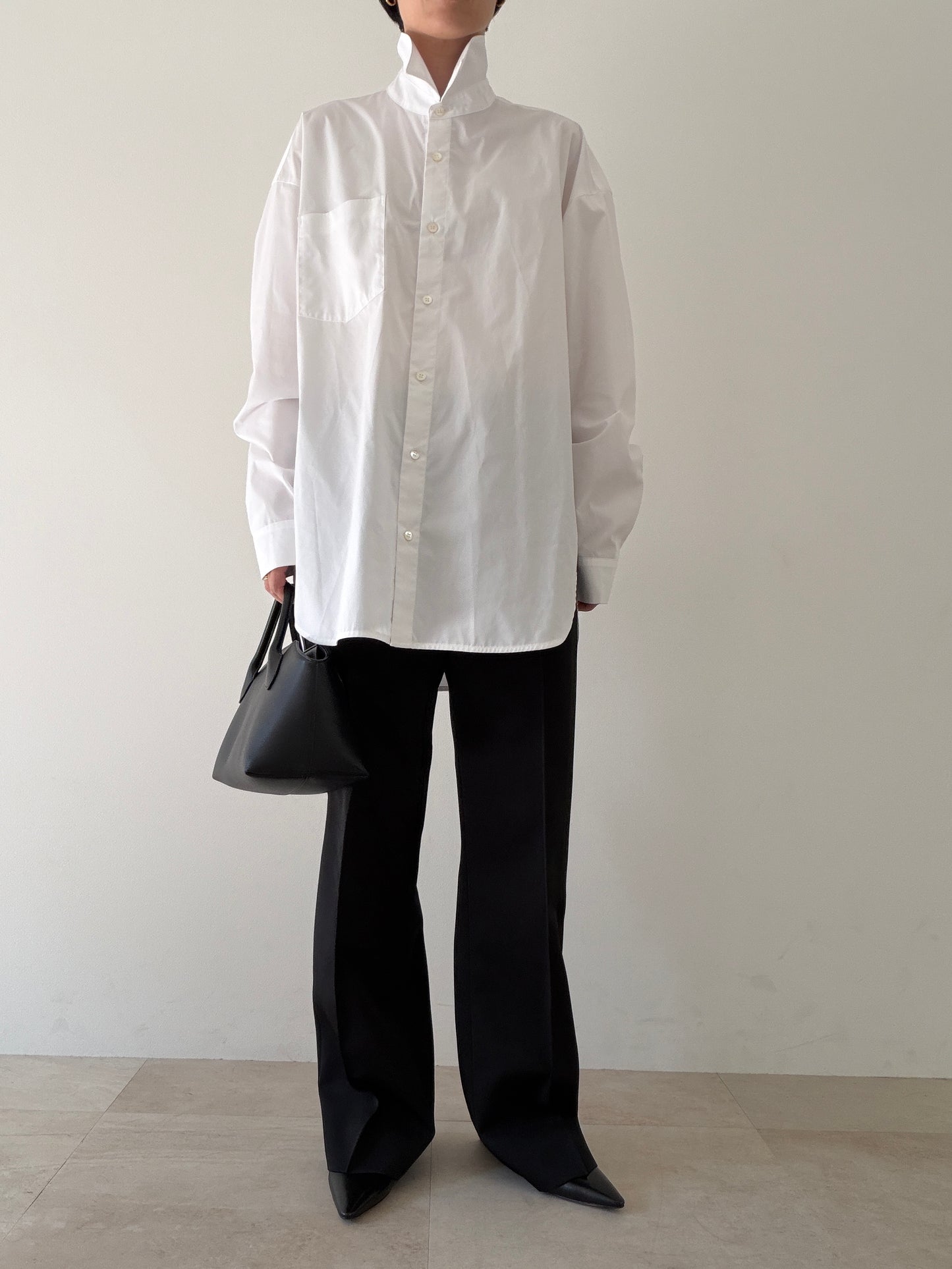 【pre order】straight pants/black