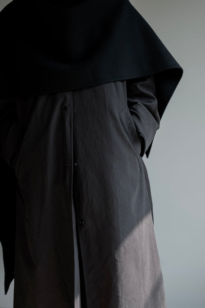 【pre order】throw shawl coat - black