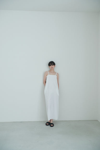 【order】cotton cami one-piece/white