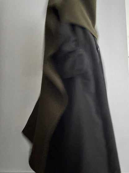 【pre order】throw shawl coat - khaki