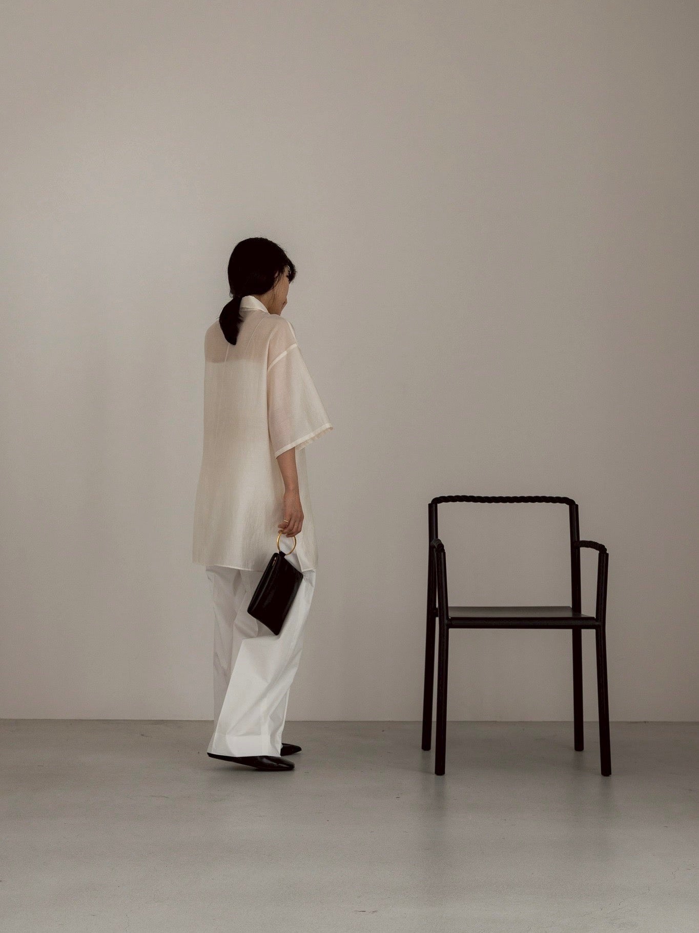 cotton pants- white