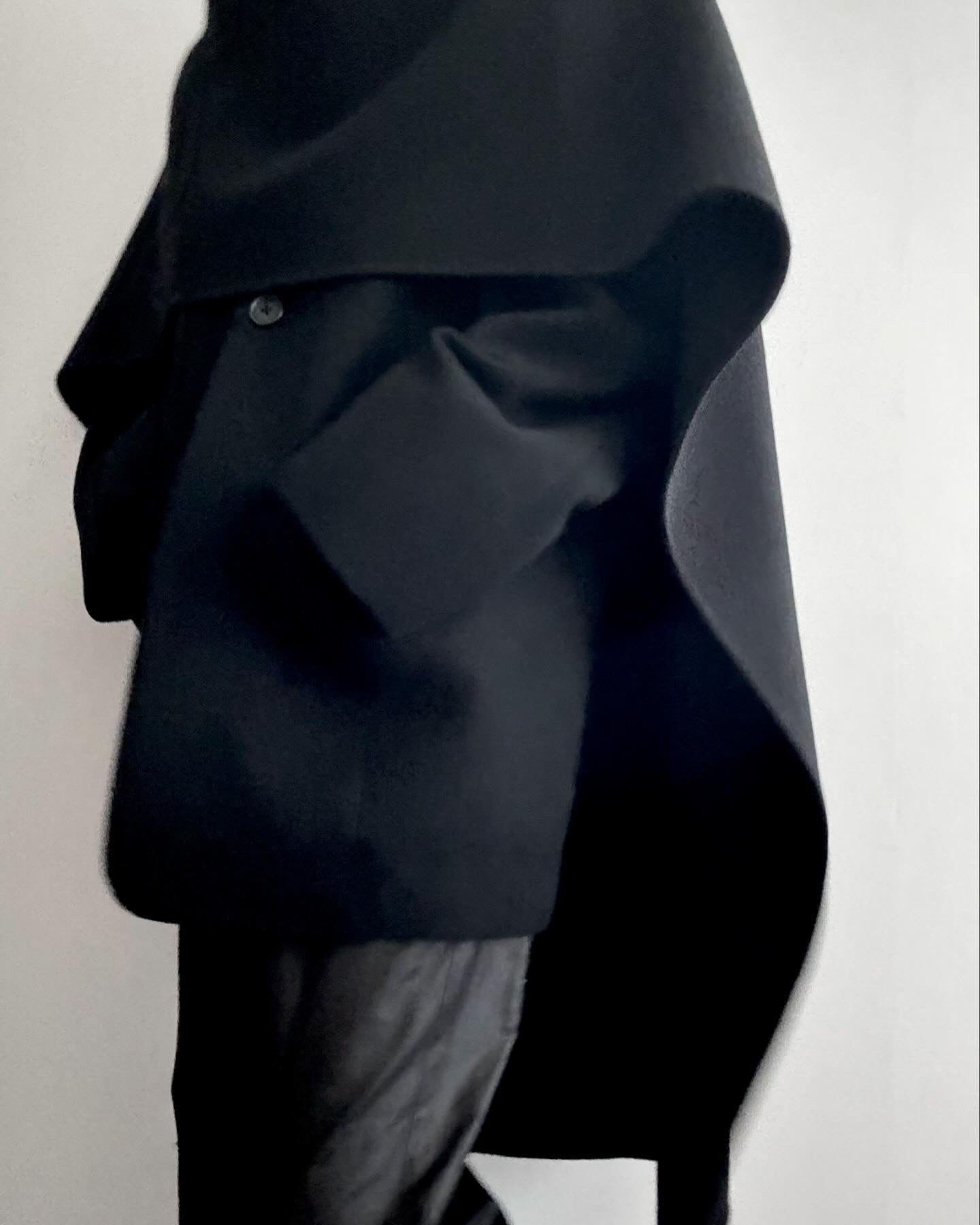 【pre order】throw shawl coat - black