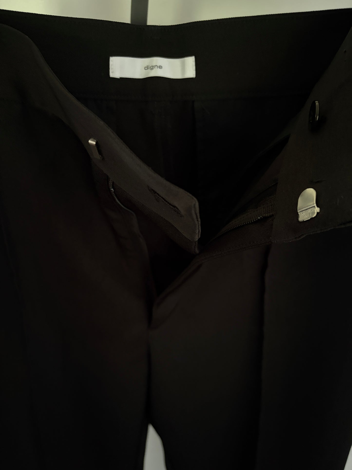 【pre order】straight pants/black