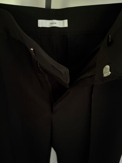 【pre order】straight pants/black