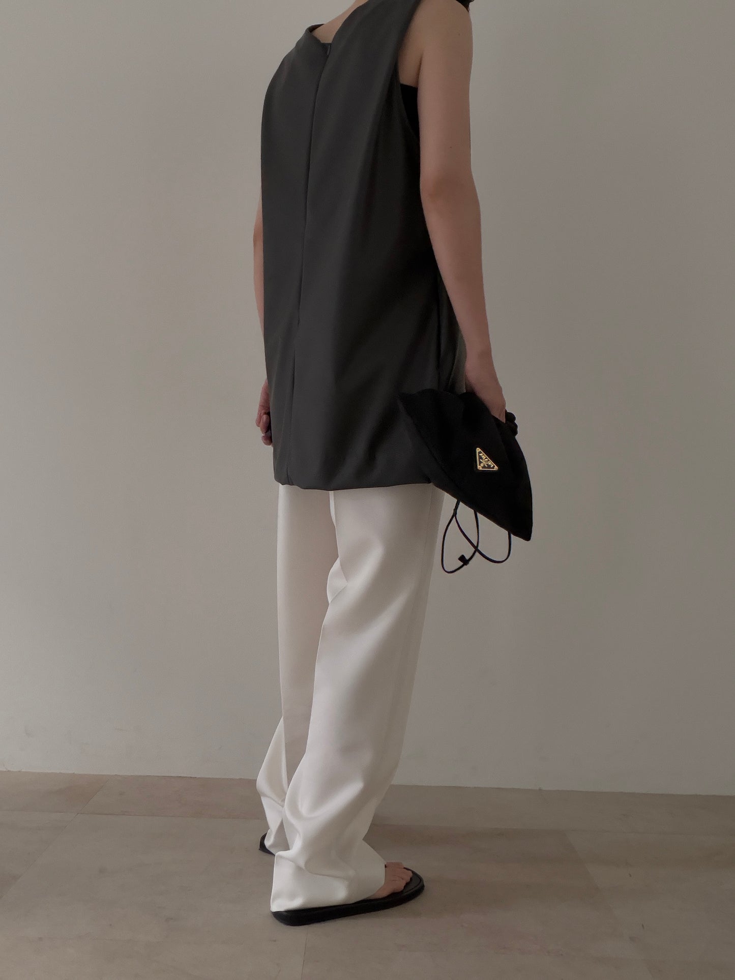 【pre order】straight pants/white