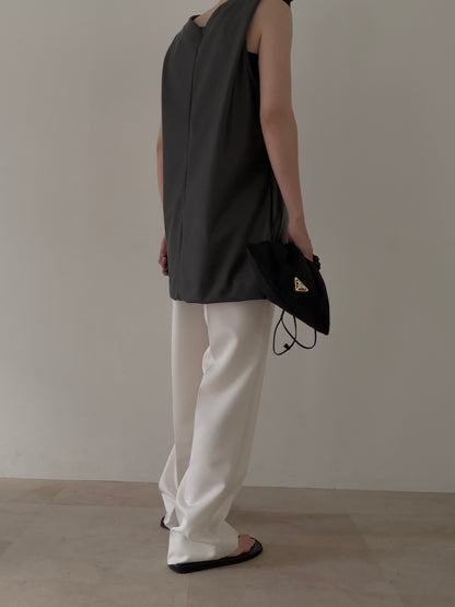 【pre order】straight pants/white