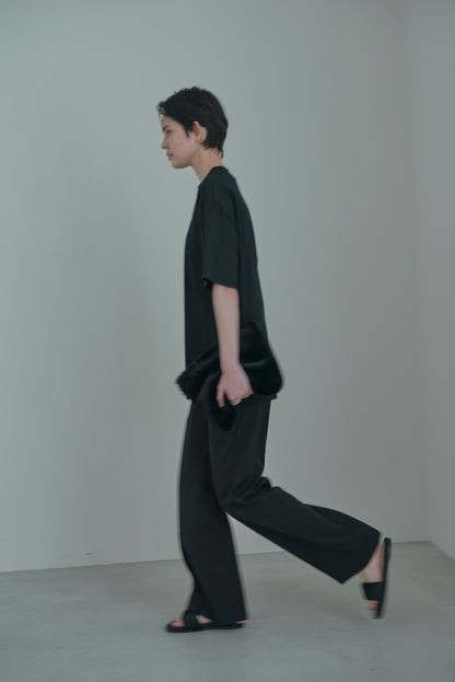 【pre order】straight pants/black