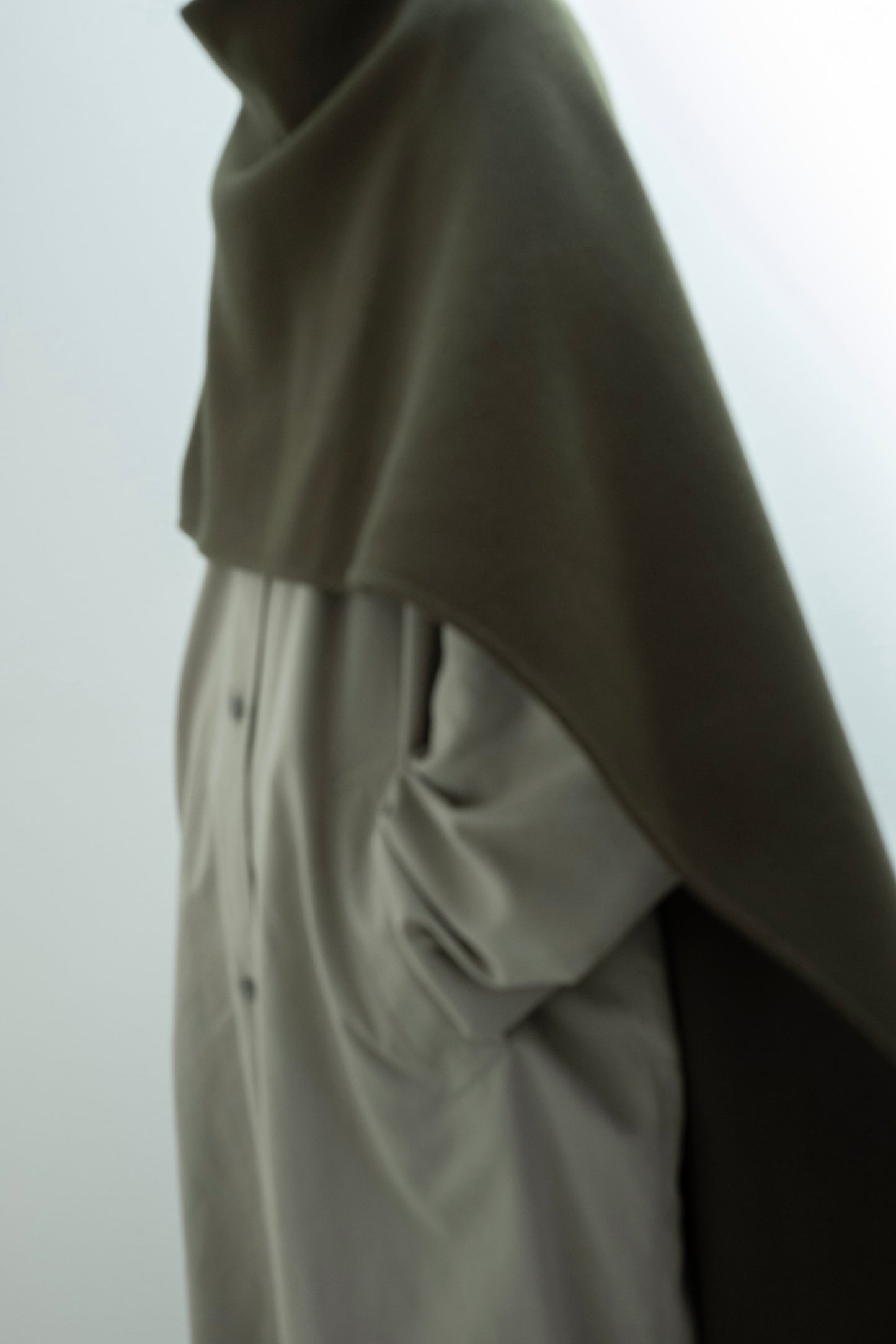 【pre order】throw shawl coat - khaki