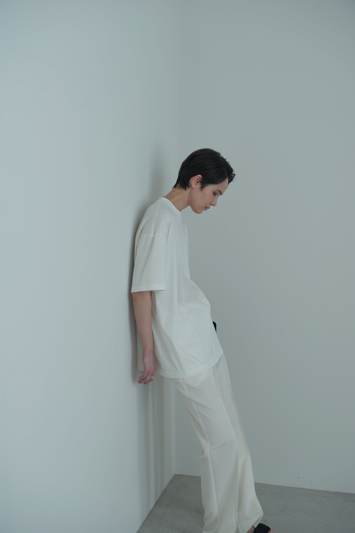 【pre order】straight pants/white