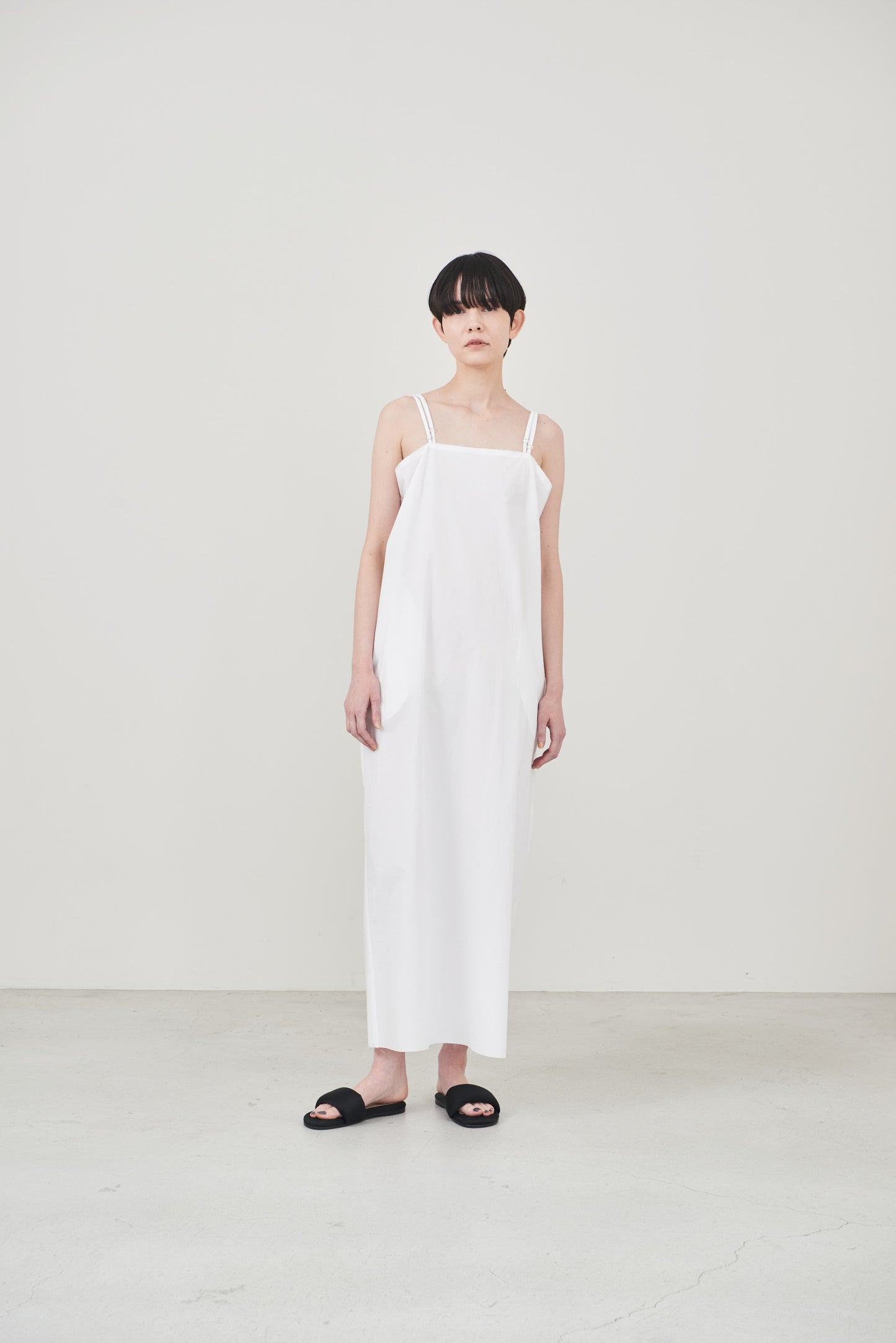 【order】cotton cami one-piece/white