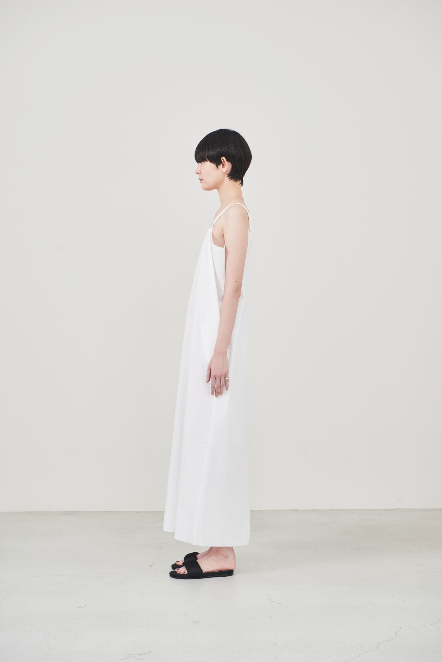 【order】cotton cami one-piece/white