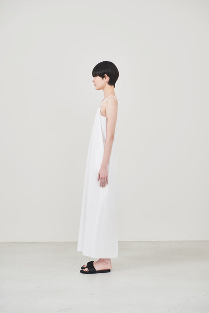 【order】cotton cami one-piece/white