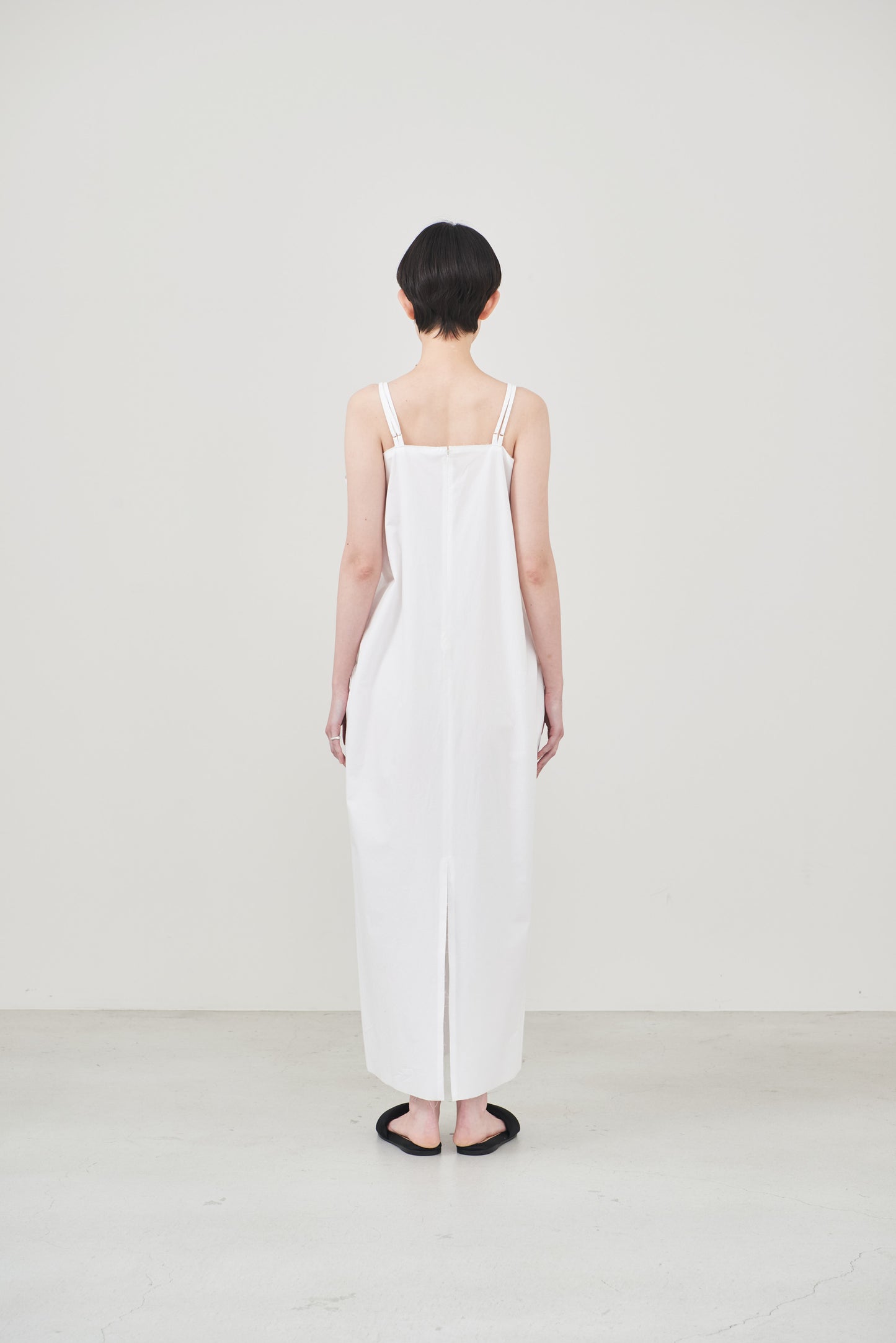 【order】cotton cami one-piece/white