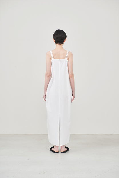 【order】cotton cami one-piece/white