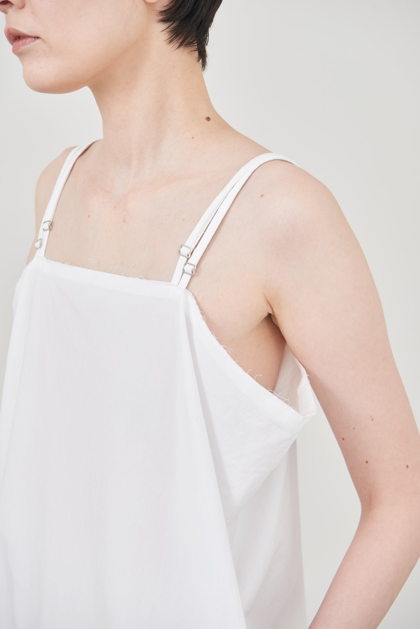 【order】cotton cami one-piece/white