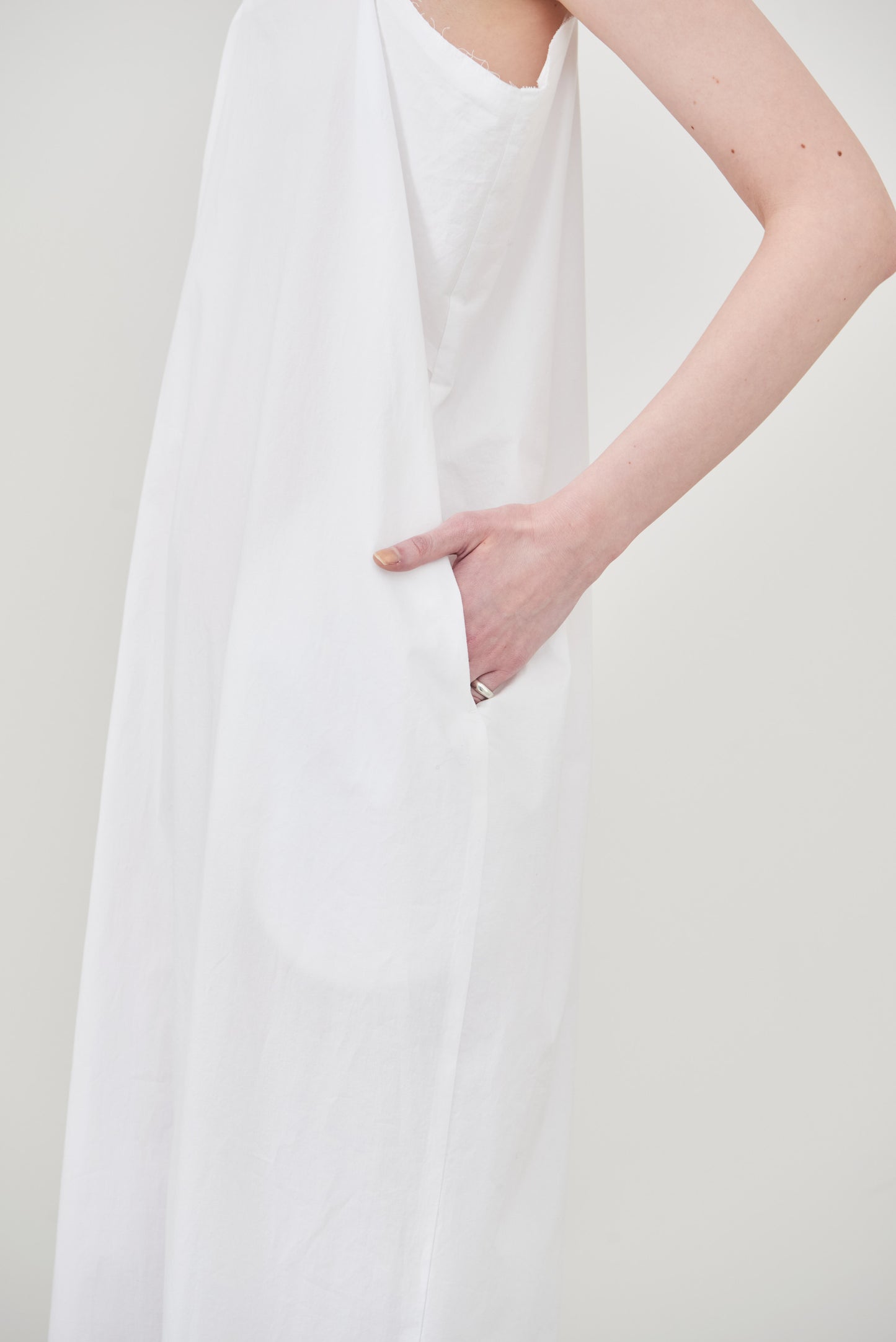 【order】cotton cami one-piece/white