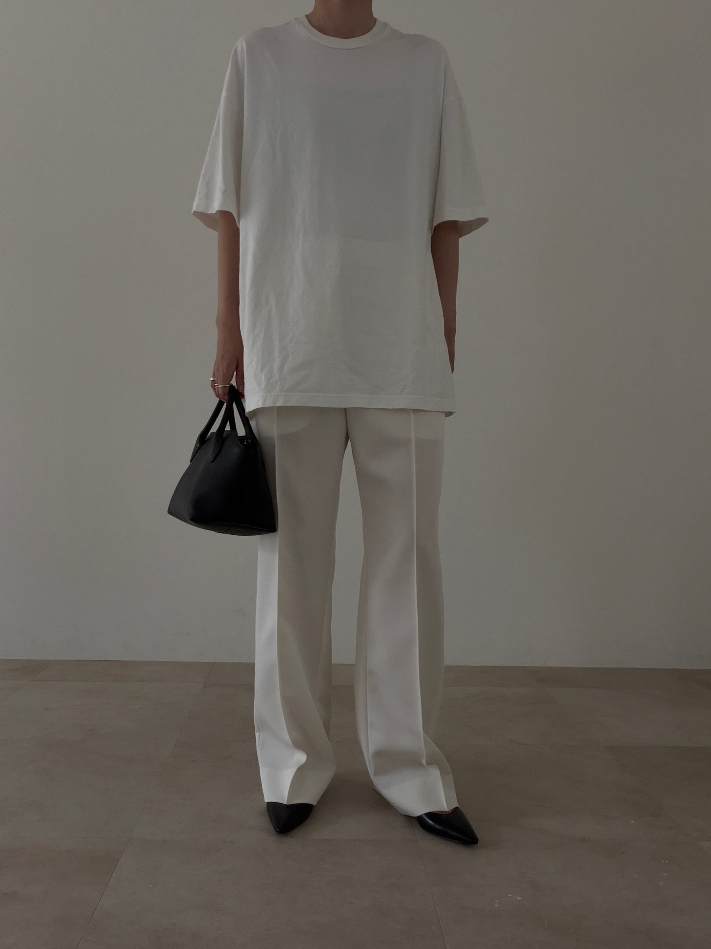 【pre order】straight pants/white
