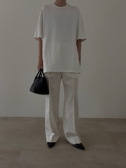 【pre order】straight pants/white