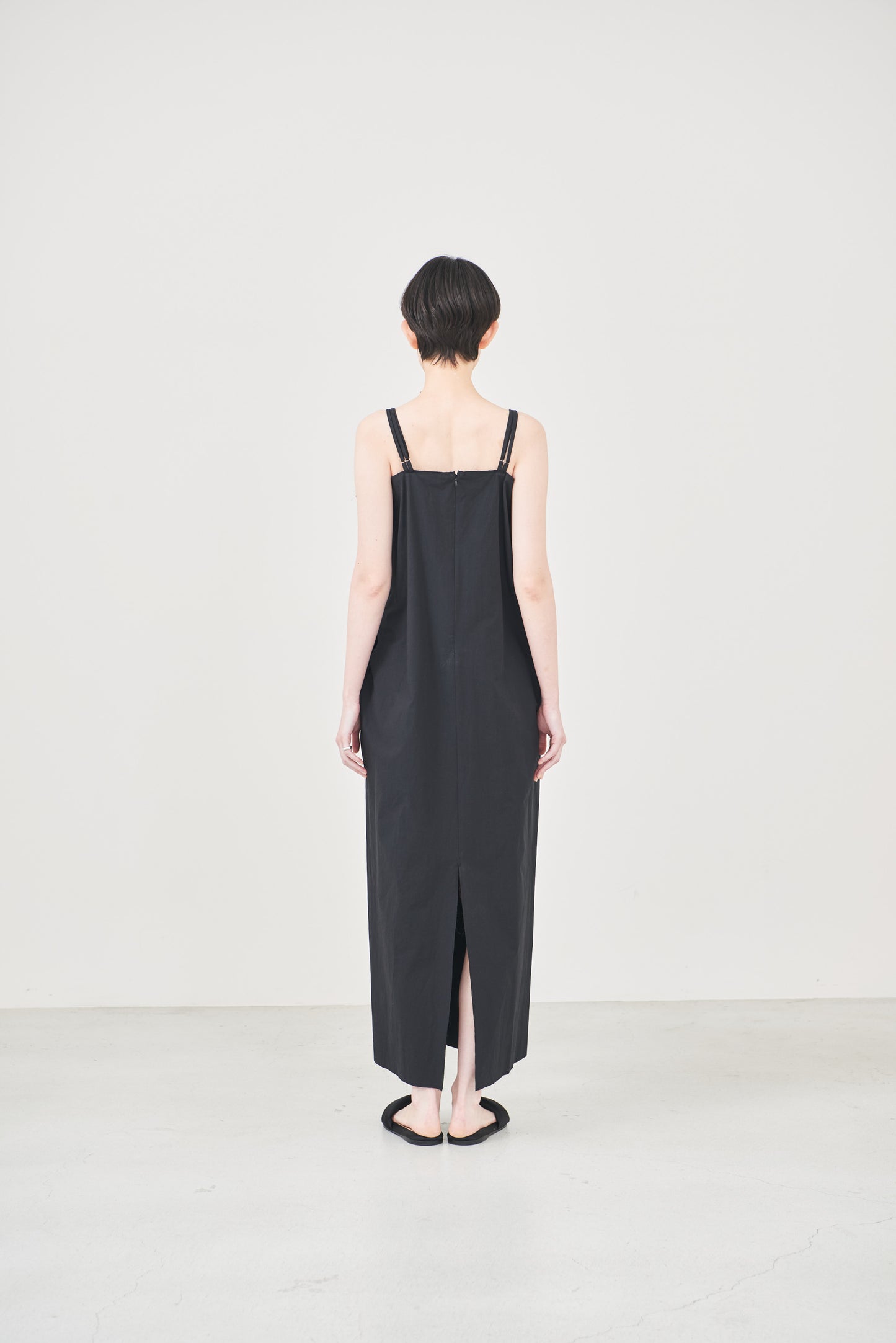 【order】cotton cami one-piece/black