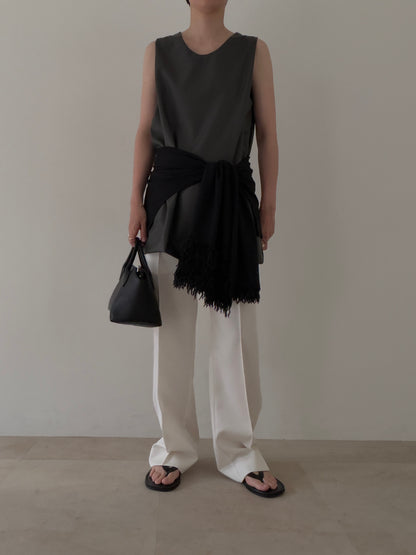 【pre order】straight pants/white