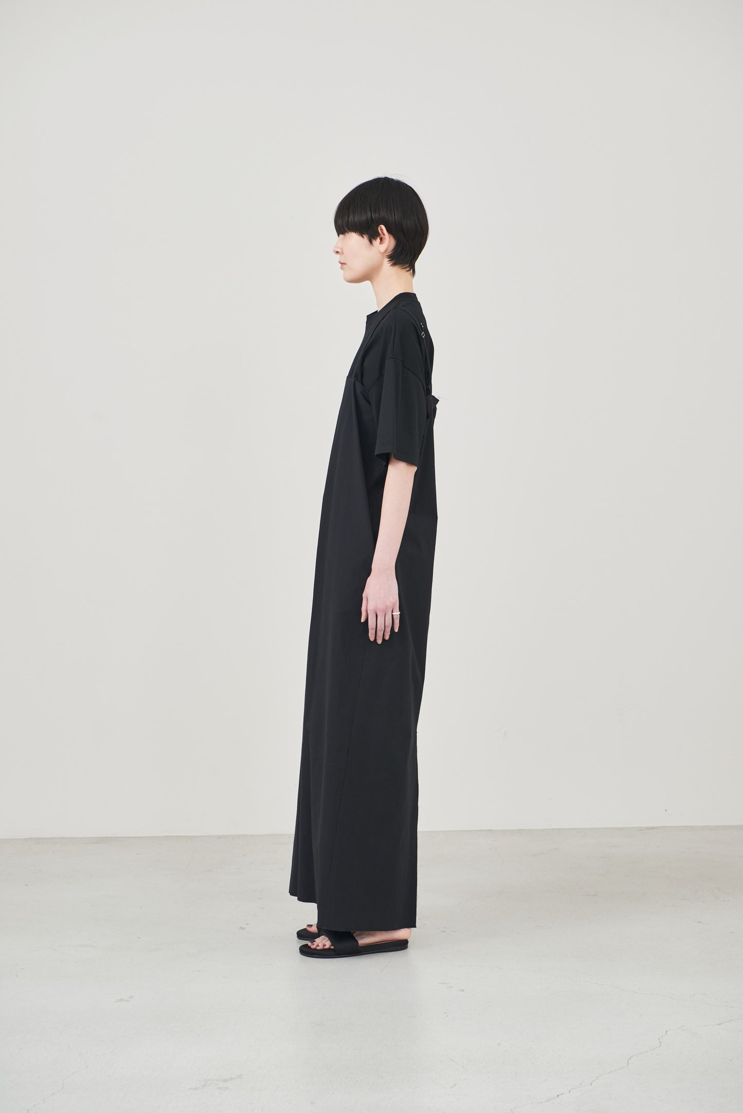 【order】cotton cami one-piece/black