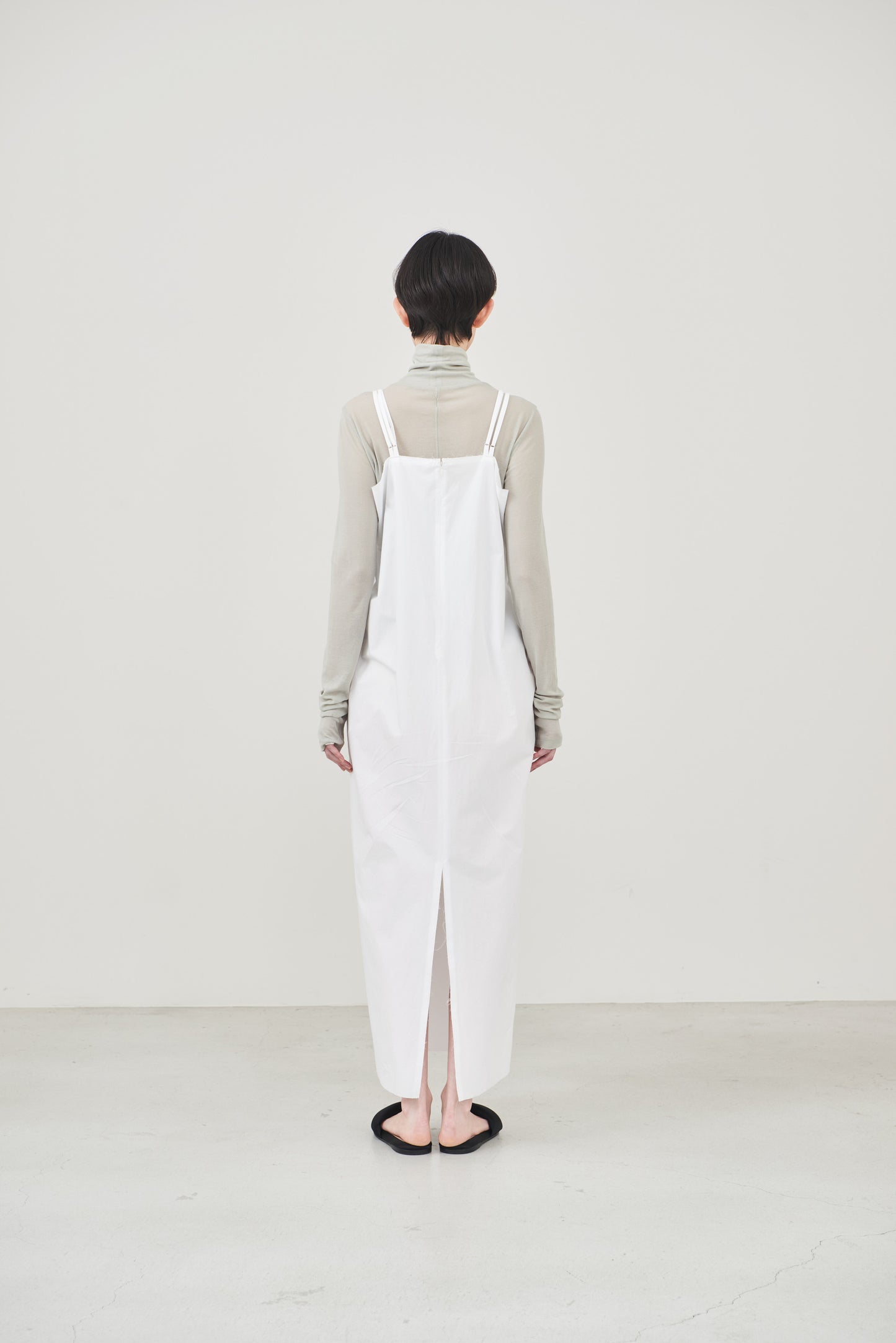 【order】cotton cami one-piece/white