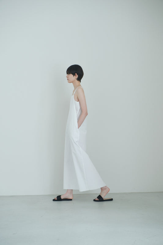 【pre order】cotton cami one-piece/white
