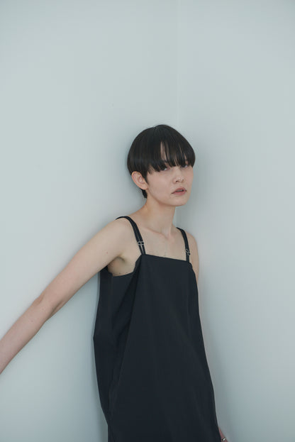 【order】cotton cami one-piece/black