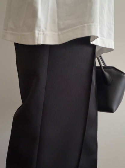 【pre order】straight pants/black