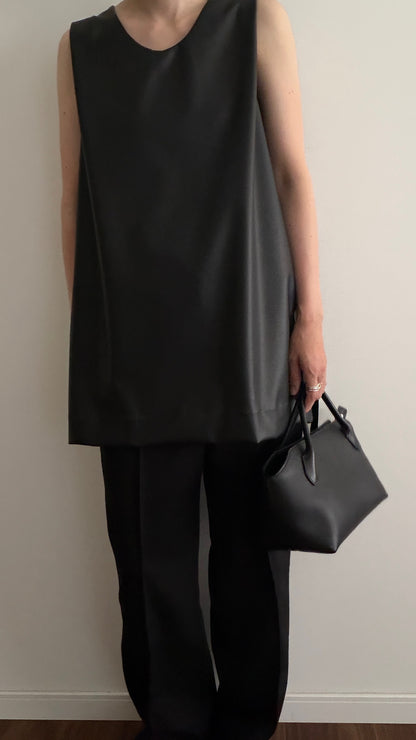 【pre order】straight pants/black