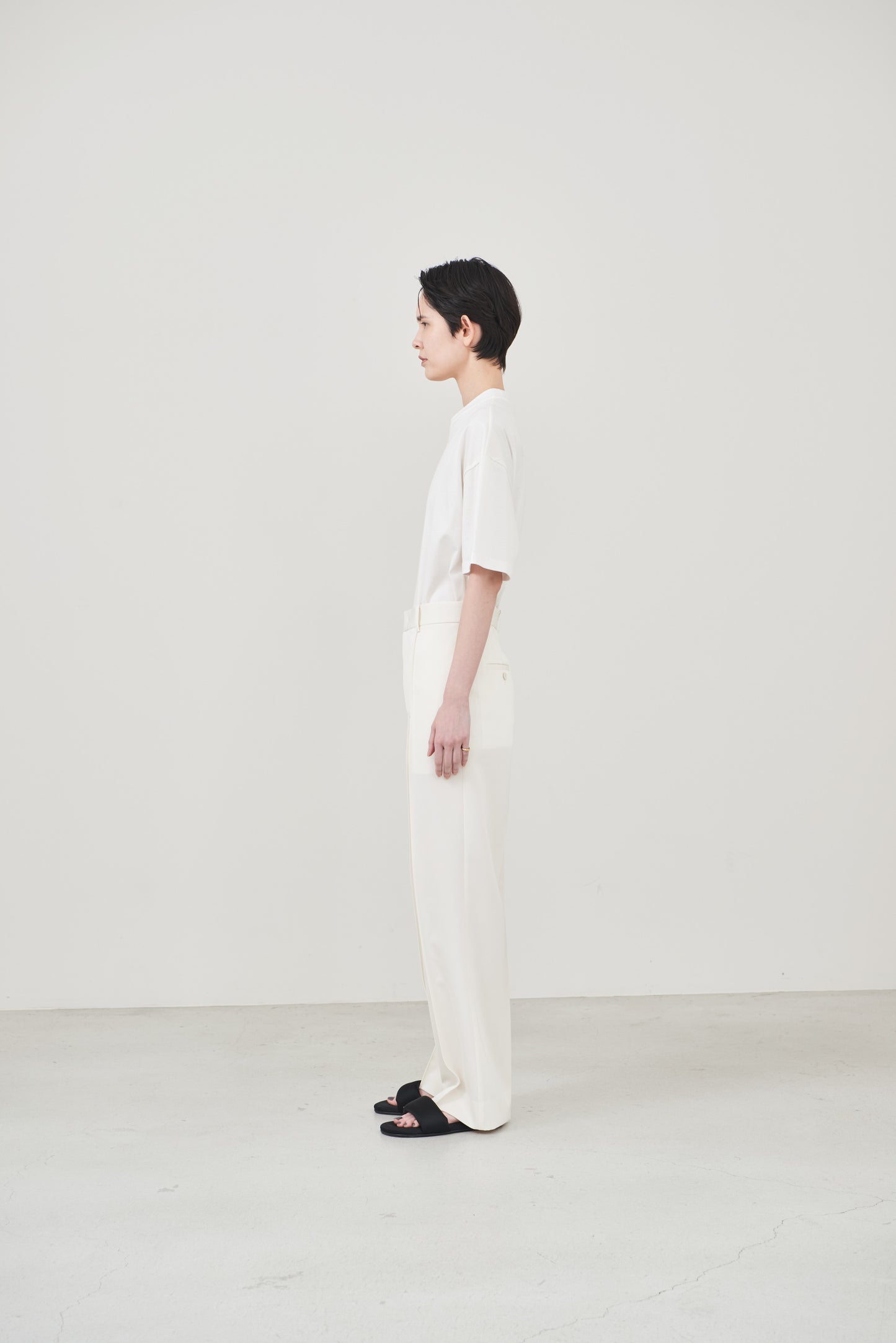 【pre order】straight pants/white