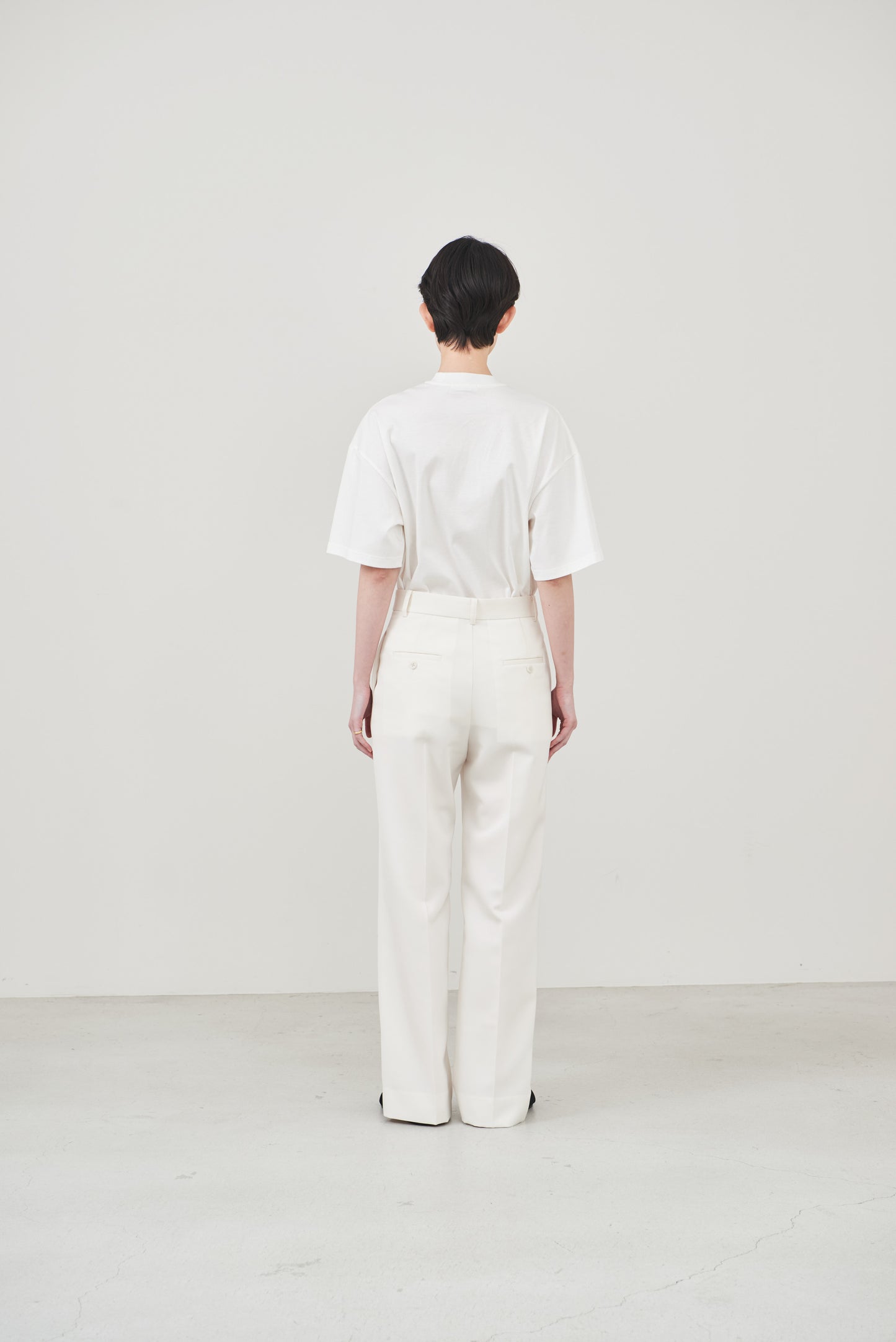 【pre order】straight pants/white