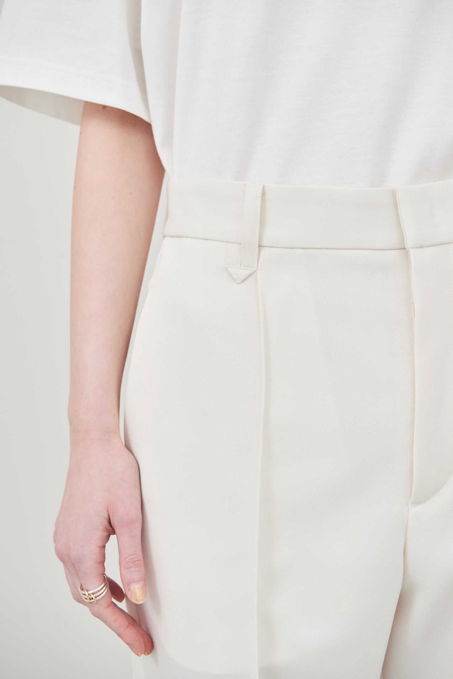 【pre order】straight pants/white