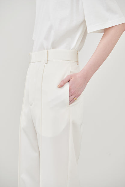 【pre order】straight pants/white