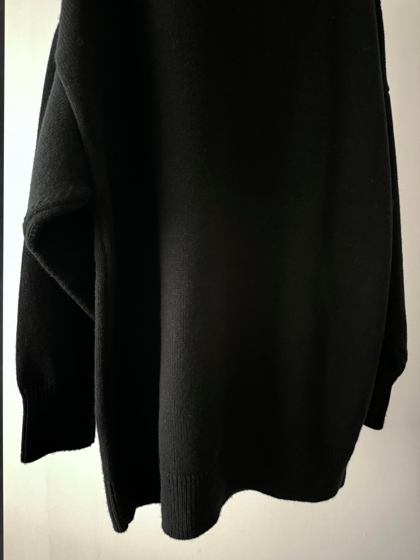 crew neck knit - black