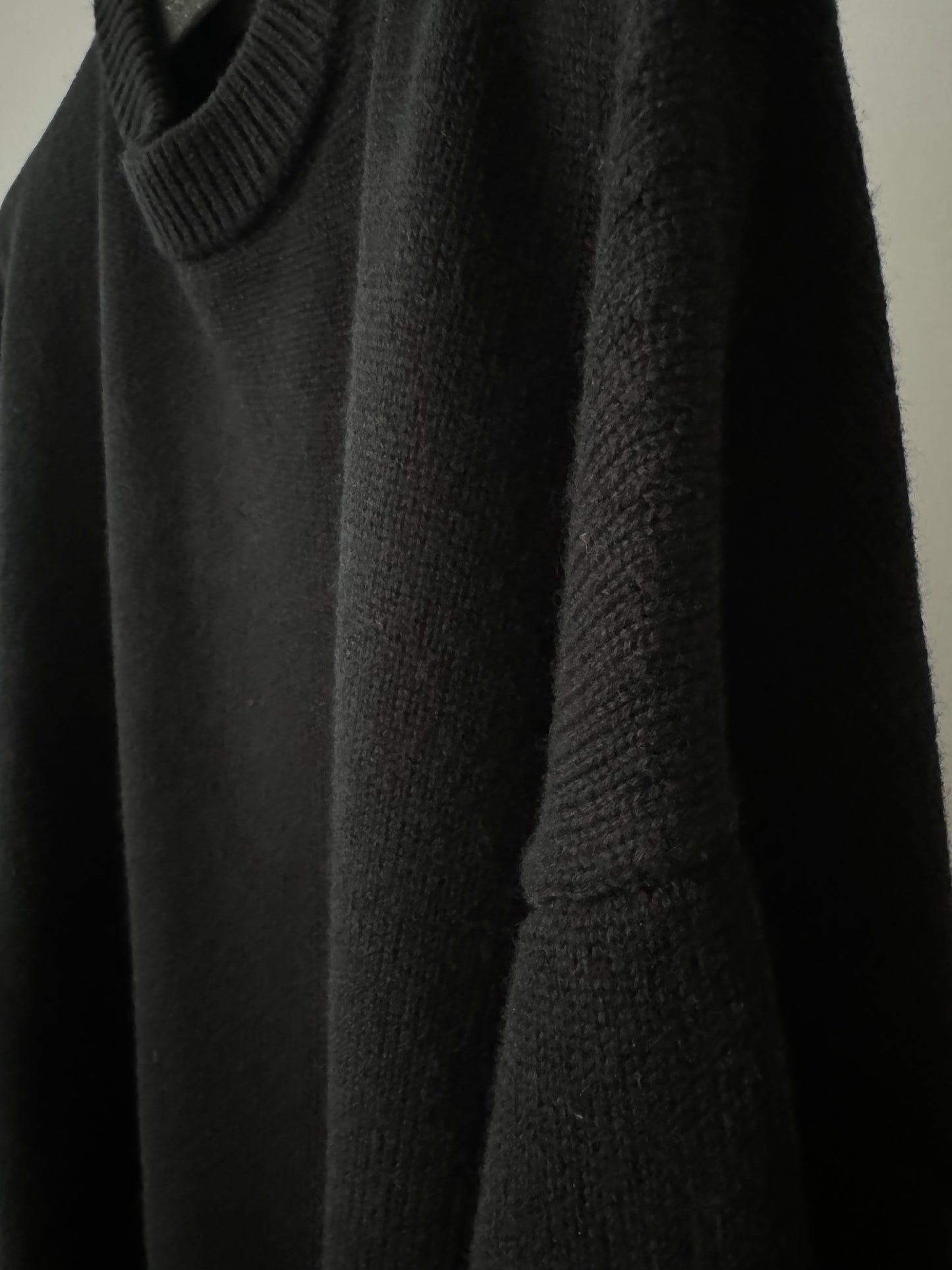 crew neck knit - black