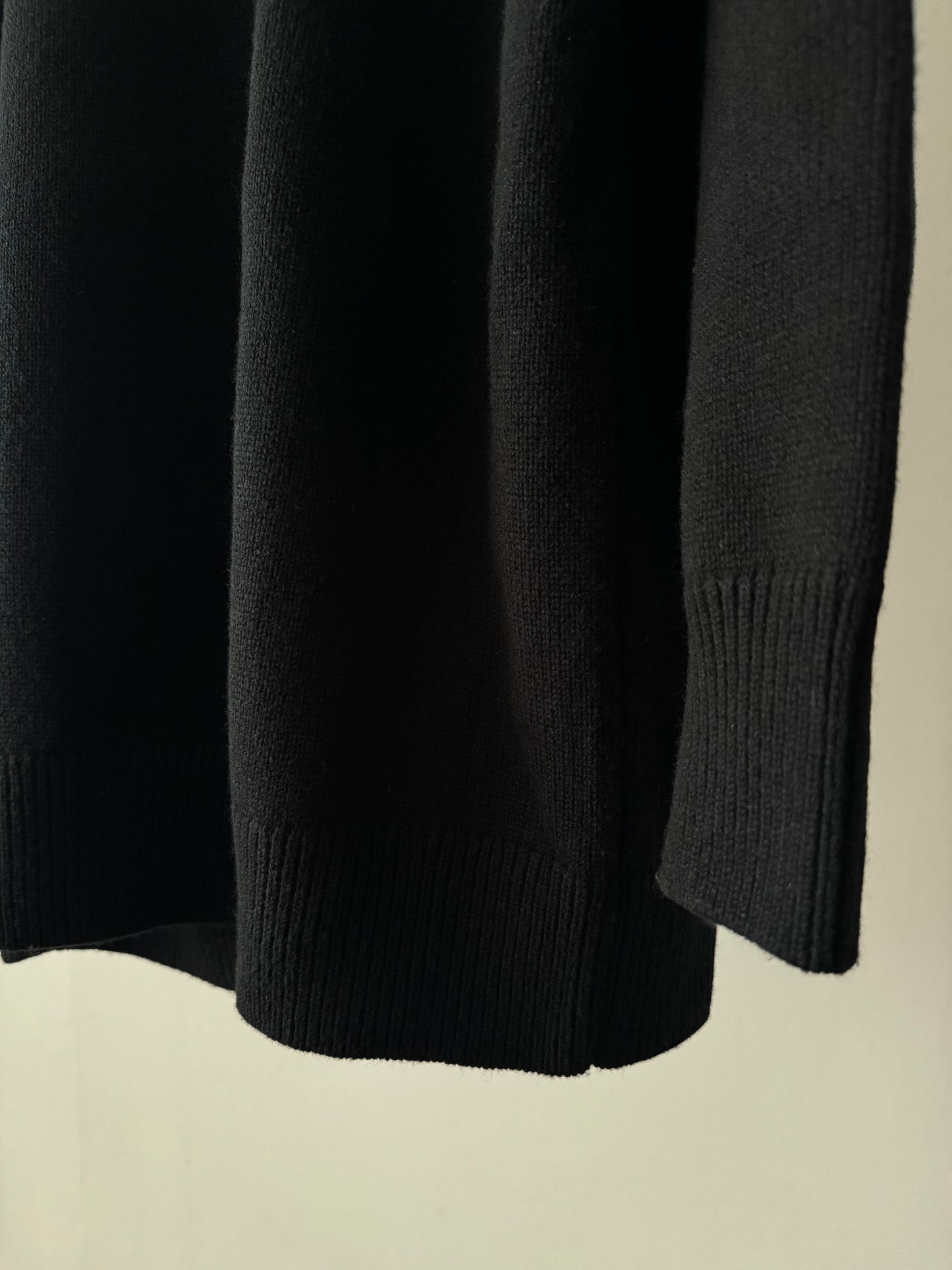 crew neck knit - black