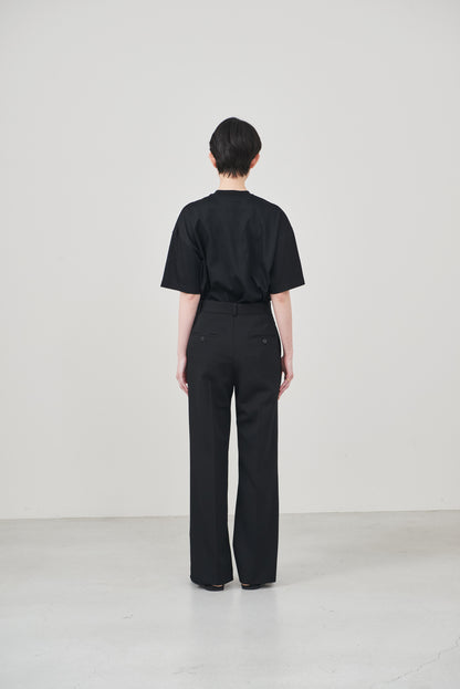 【pre order】straight pants/black