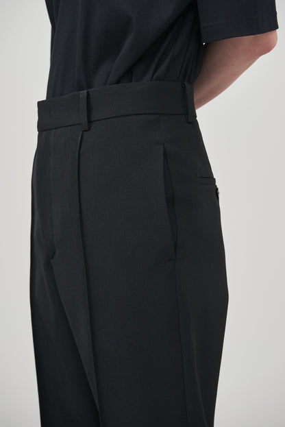 【pre order】straight pants/black