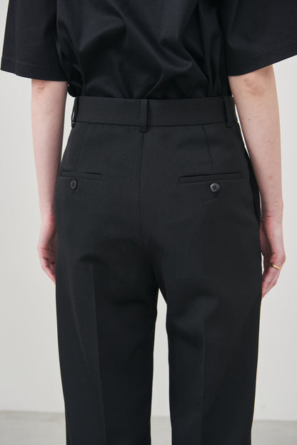 【pre order】straight pants/black