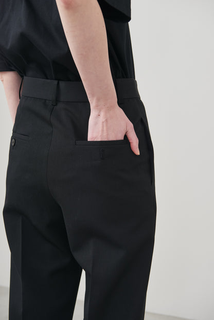 【pre order】straight pants/black