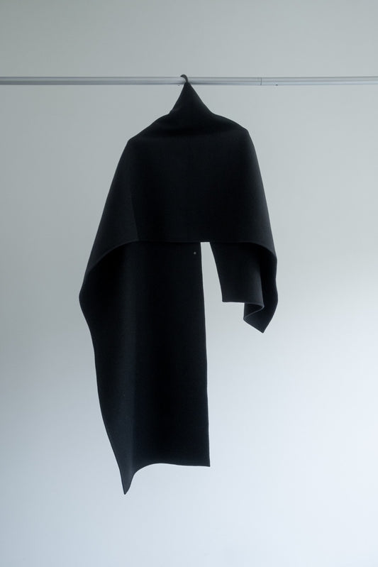 【pre order】throw shawl coat - black