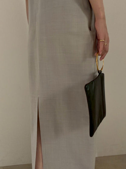 cut off one piece -26ss- /beige